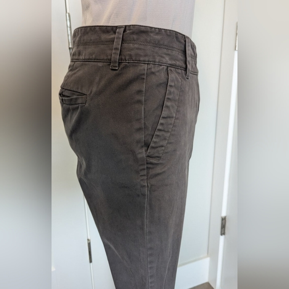 Ann Taylor Loft Womens Pants Size 2 Trouser Chinos Dark Brown Neutral Soft EUC - Picture 3 of 6